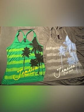 Women’s Jamaica Palm Racerback Tank Tops